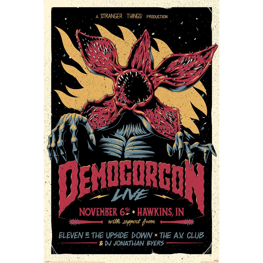 STRANGER THINGS ストレンジャー・シングス (シーズン5 2025年配信決定 ) - DEMOGORGON LIVE / 世界限定2000枚 / ポスター - PGS
